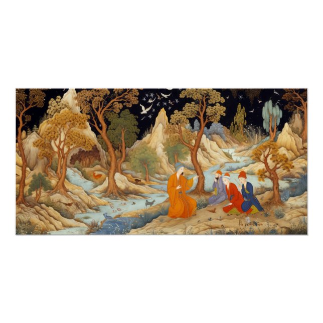 Póster Estilo de miniatura persa (Anverso)