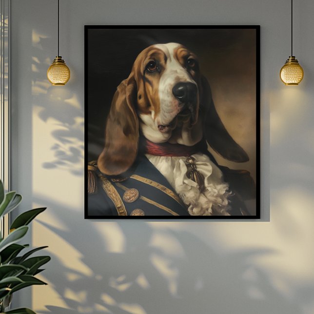Póster Estilo de napoleón de Hound Basset (Subido por el creador)