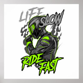 PÓSTER ESTILO DE VIDA RÁPIDO RÍO LENTO