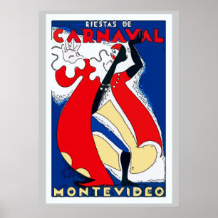 Póster Estilo de vintage de carnaval