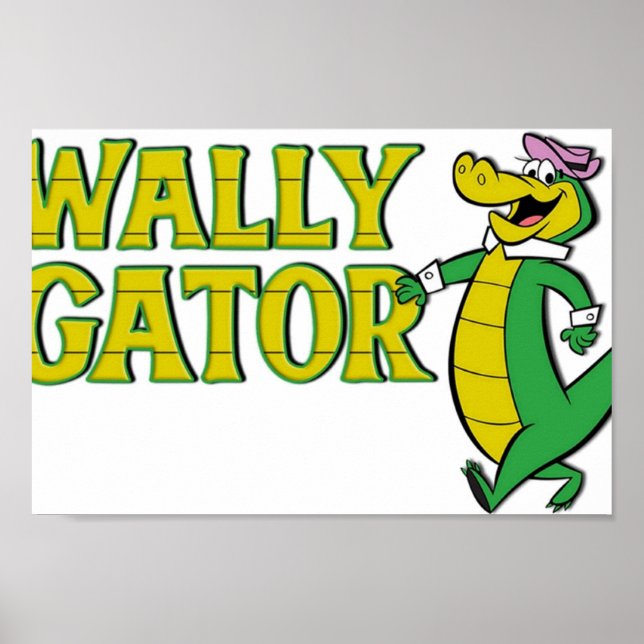 Póster Estilo del logotipo de Wally Gator (Frente)
