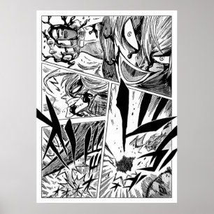 Póster Estilo del panel Black Clover Manga