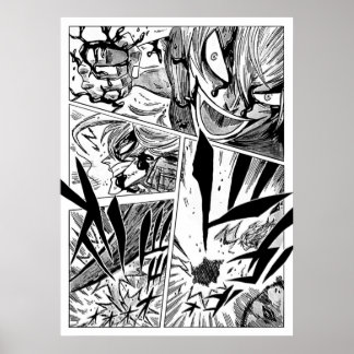 Póster Estilo del panel Black Clover Manga