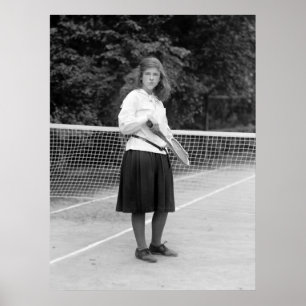 Póster estilo del tenis de los años 20