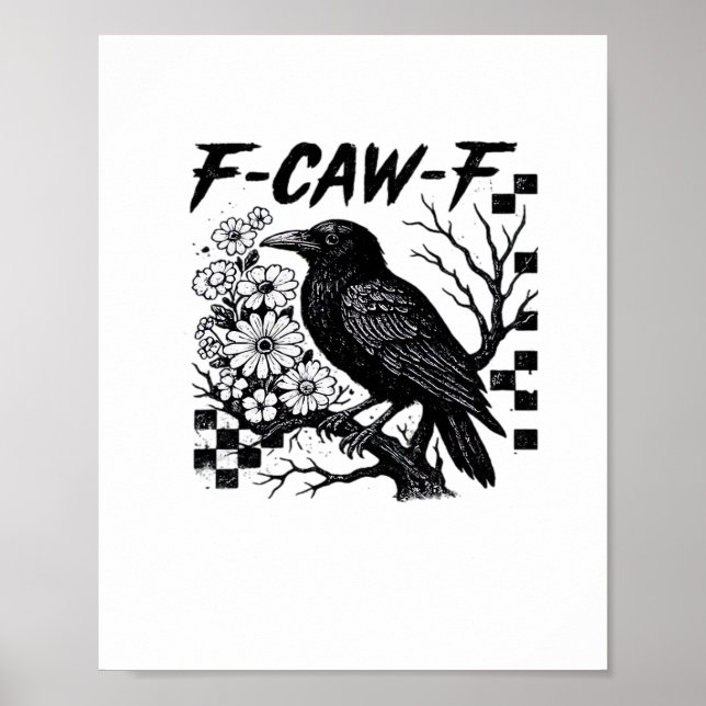 Póster Estilo divertido y esencial de F Caw F (Frente)