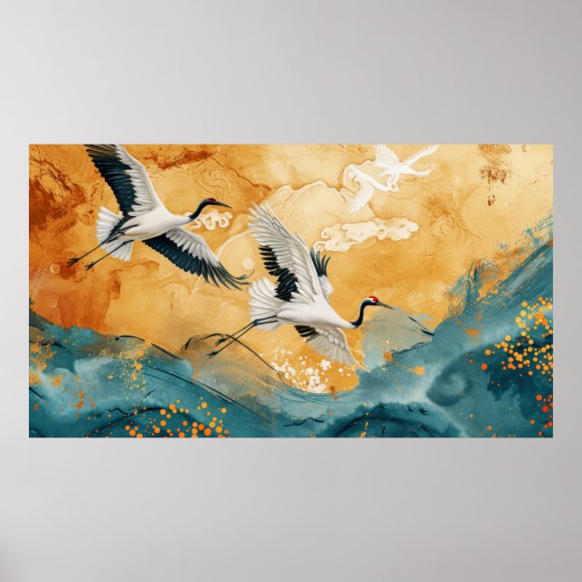 Póster Estilo dorado de lujo (Frente)