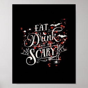 Póster Estilo gráfico estético espeluznante de Halloween 