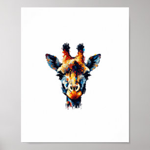 Póster Estilo Impresionismo Colorido Amante de los Animal