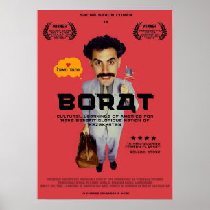 Póster Estilo japonés borat 2