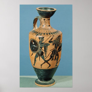 Póster Estilo Lekythos del ático