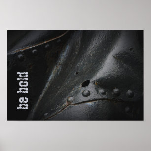 Póster Estilo loft minimalista metal negro