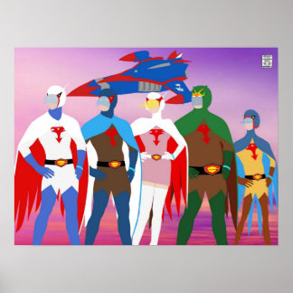 Póster Estilo mínimo de Gatchaman