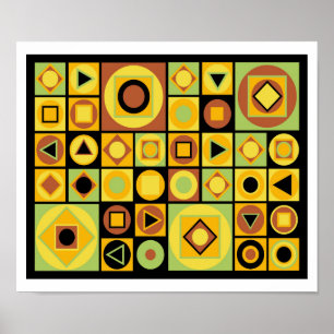 Póster Estilo moderno de mediados del siglo 9