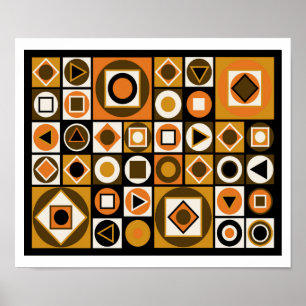 Póster Estilo moderno de mediados del siglo XIII