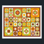 Póster Estilo moderno de medio siglo 11<br><div class="desc">Diseño moderno de mediados de siglo por Rockett Graphics con colores clásicos de los años 70</div>