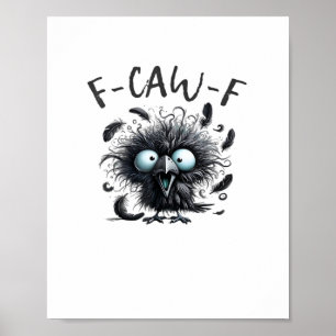Póster Estilo Retro Clásico F Caw F