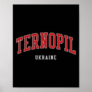 Póster Estilo universitario de la universidad de Ternopil