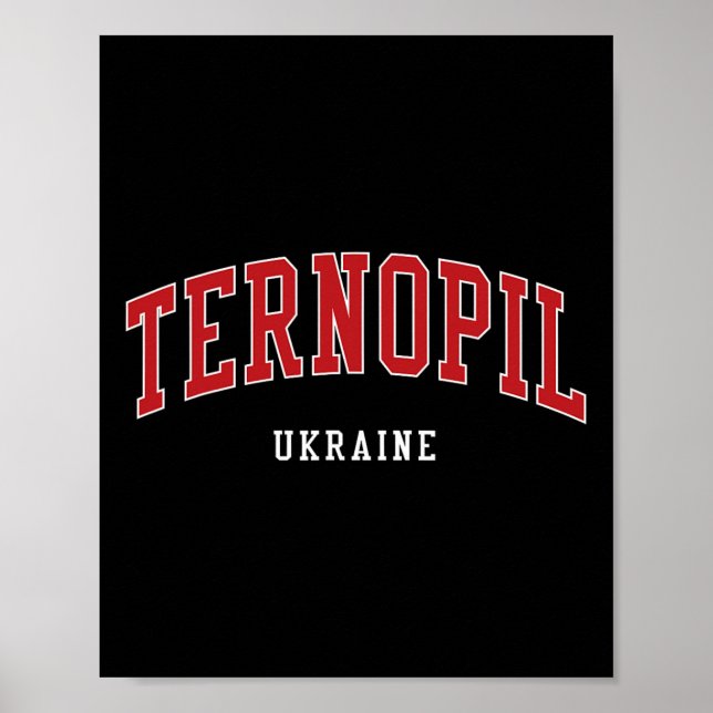 Póster Estilo universitario de la universidad de Ternopil (Frente)