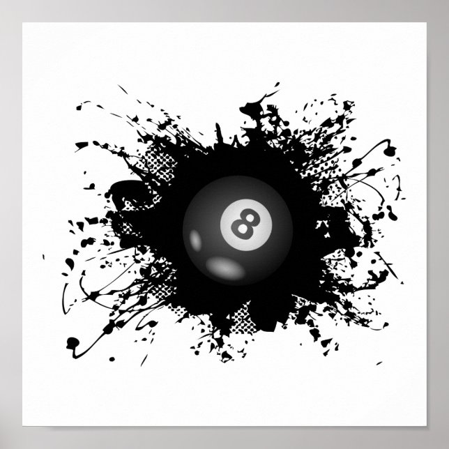 Póster Estilo urbano billar (Frente)