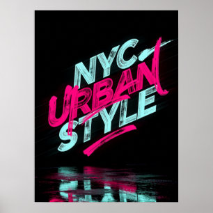 Póster Estilo urbano de NYC