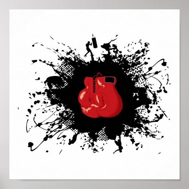 Póster Estilo urbano del boxeo (Frente)