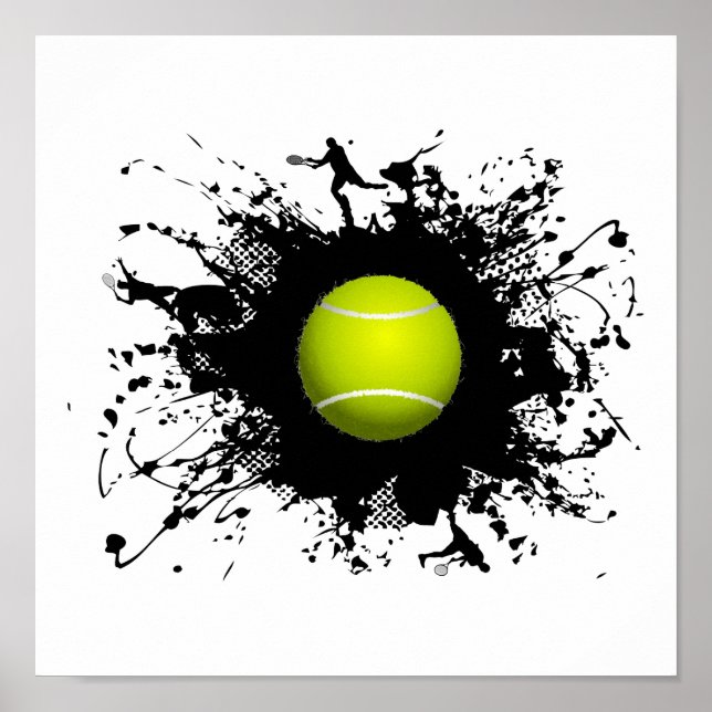Póster Estilo urbano del tenis (Frente)