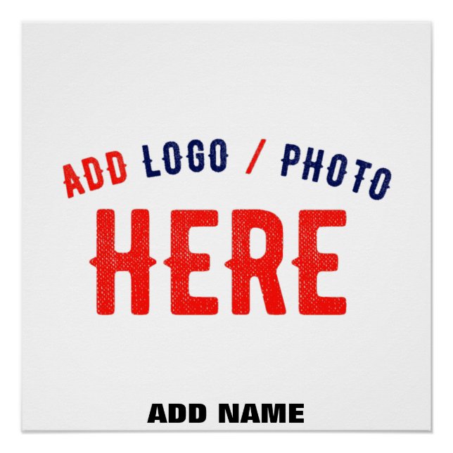 PÓSTER ESTILOSO MODERNO PERSONALIZABLE BLANCO VERIFICADO  (Anverso)