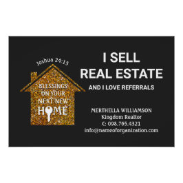 Póster Estiloso VENDO REaltor de bienes raíces