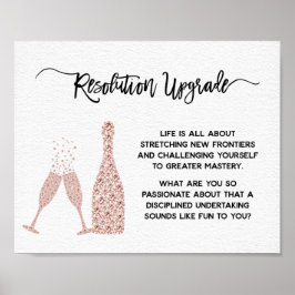 Póster Estímulo Motivacional de Año Nuevo y Cumpleaños