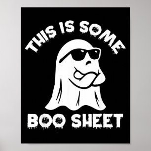 Póster Esto Es Alguna Hoja De Boo Fantasma Divertido Hall