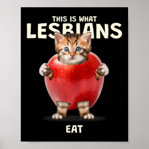 Póster Esto Es Lo Que Comen Las Lesbianas - Gráfica Gráfi