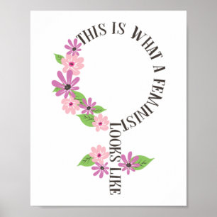 Póster Esto Es Lo Que Parece Un Feminista De Potenciación