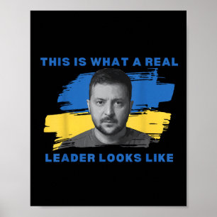 Póster Esto Es Lo Que Parece Un Líder Real Apoyar A Zele