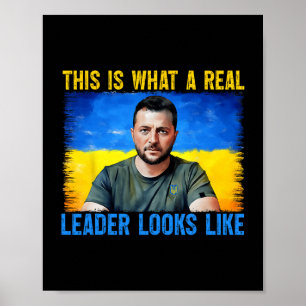 Póster Esto Es Lo Que Parece Un Verdadero Líder Volodymyr