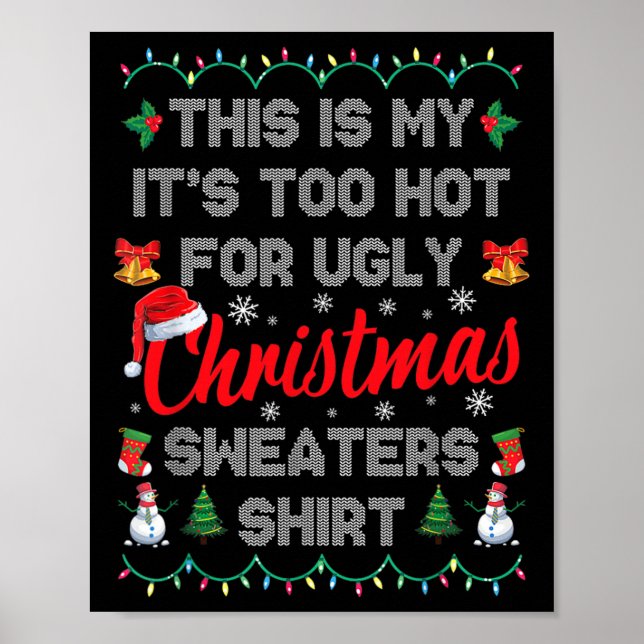 Póster Esto es mi calor para los Navidades feos (Frente)