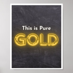 Póster Esto es oro puro
