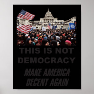 Póster Esto no es democracia