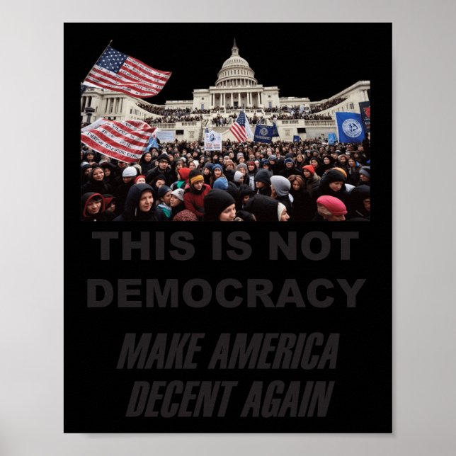 Póster Esto no es democracia (Frente)