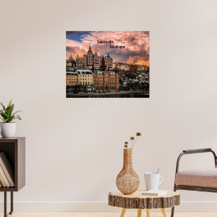 Póster Estocolmo, isla de Sodermalm