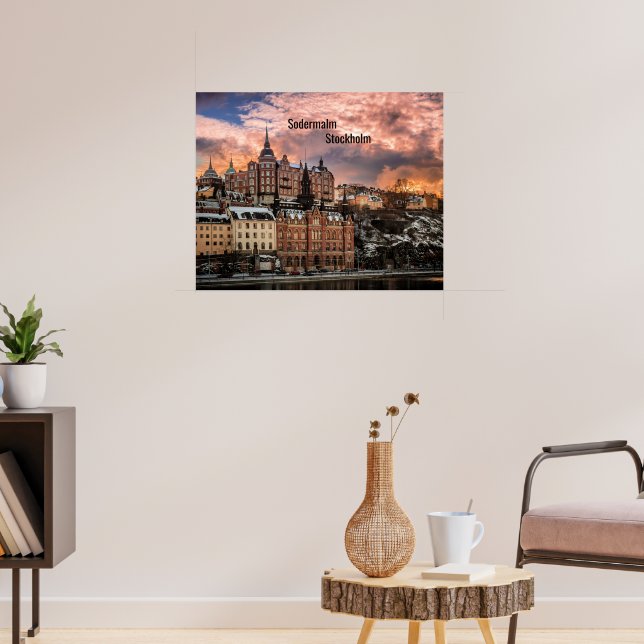 Póster Estocolmo, isla de Sodermalm (Salón 3)