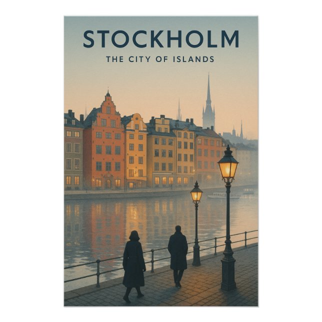 PÓSTER ESTOCOLMO — LA CIUDAD DE LAS ISLAS (Anverso)