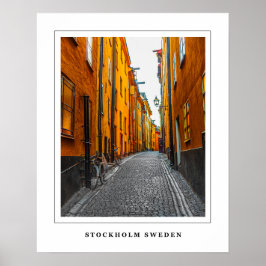 Póster Estocolmo, Suecia