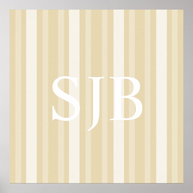 Póster Estopa de dama victoriana de cera con monograma (Frente)