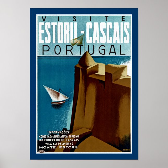 Póster Estoril - Cascais Portugal (Frente)