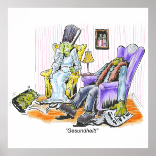 Póster Estornudo de Frankenstein