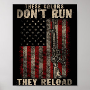 Póster Estos-colores No Corren Se Recargan, Armas Con EE.
