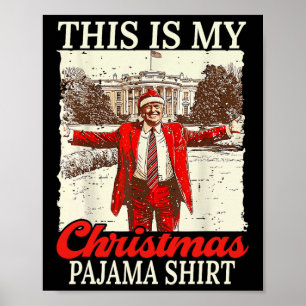 Póster Estos son mis Navidades Navidades de pijamas, Sant