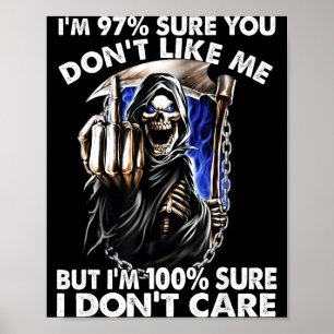 Póster Estoy 97% seguro de que no le gusto