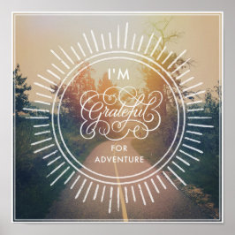 Póster Estoy Agradecido Por La Aventura