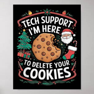 Póster Estoy aquí para borrar tus cookies - Navidades div